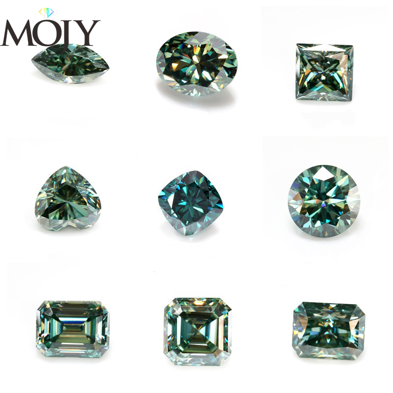 Gra Certificate Loose Moissanite Stone - MOJY batu longgar Oval/pir/, berbentuk hati