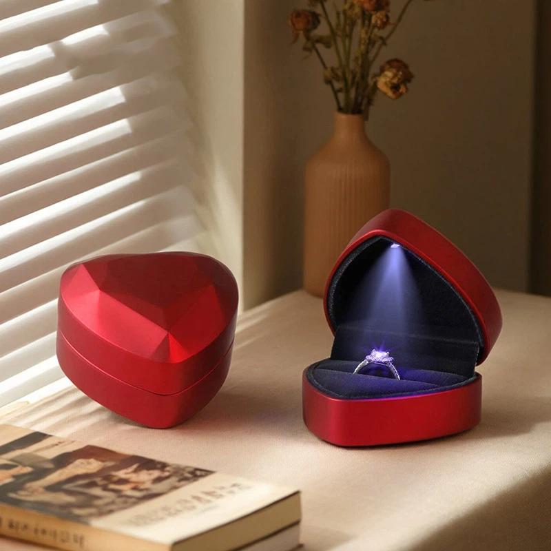 Velvet Ring Box Led Light Proposal - Kotak Perhiasan LED Mewah Berbahan Beludru
