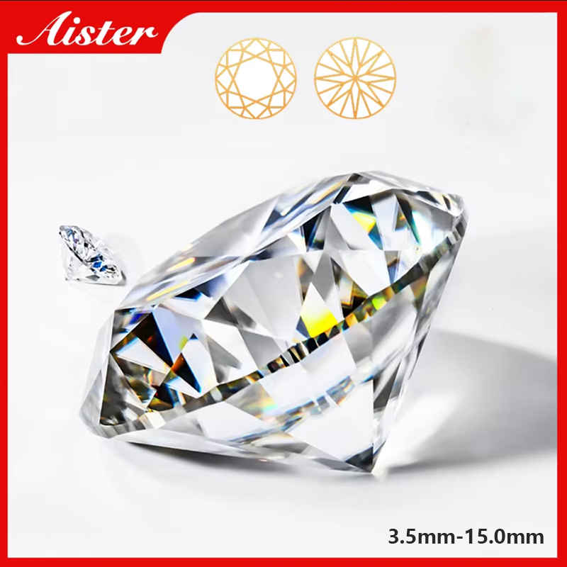 Gra Certificate Loose Moissanite Stone - Batu permata longgar Moissanite warna D