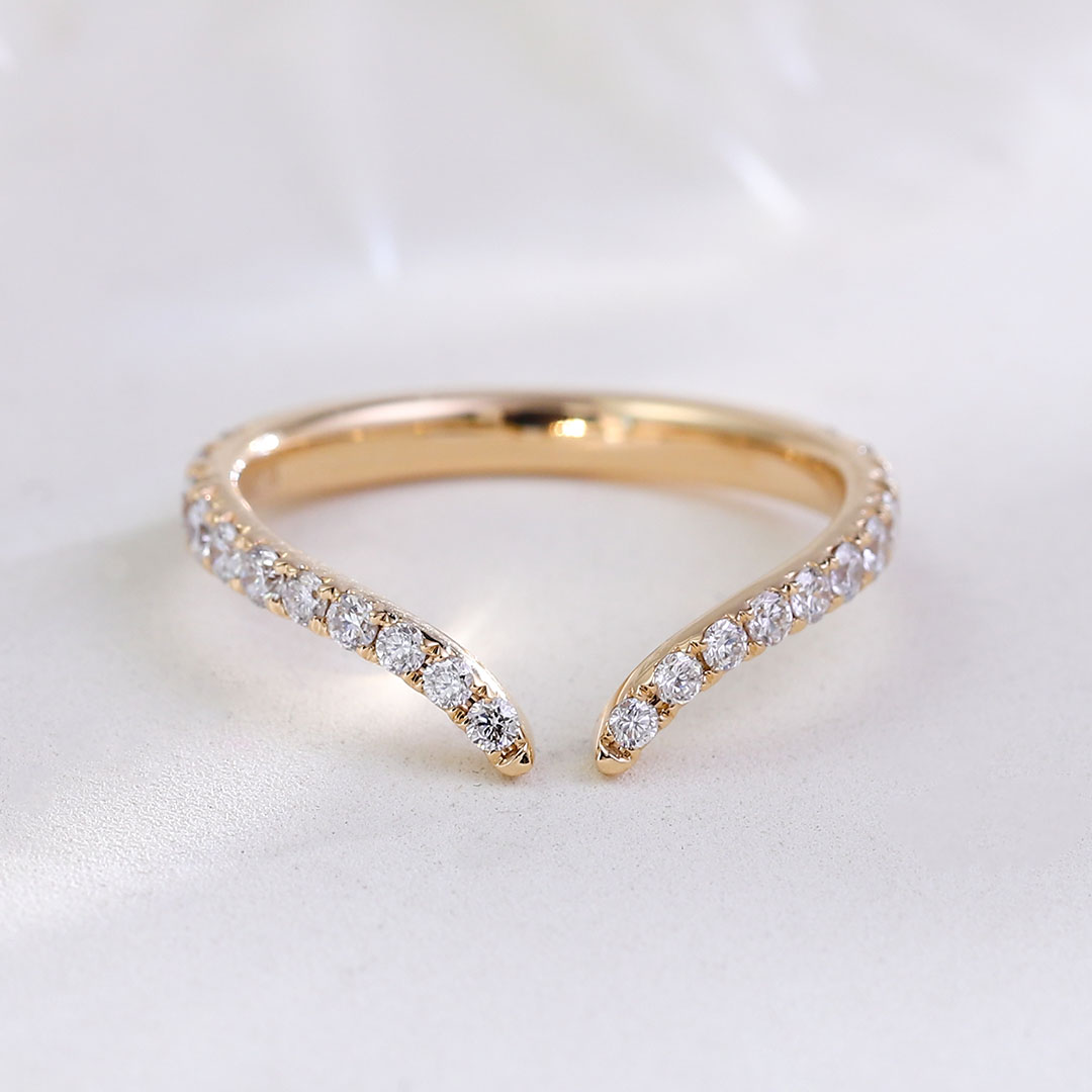 Lab Grown Diamond Ring 14K Gold - Cincin Minimalis Provence Emas Padat dengan