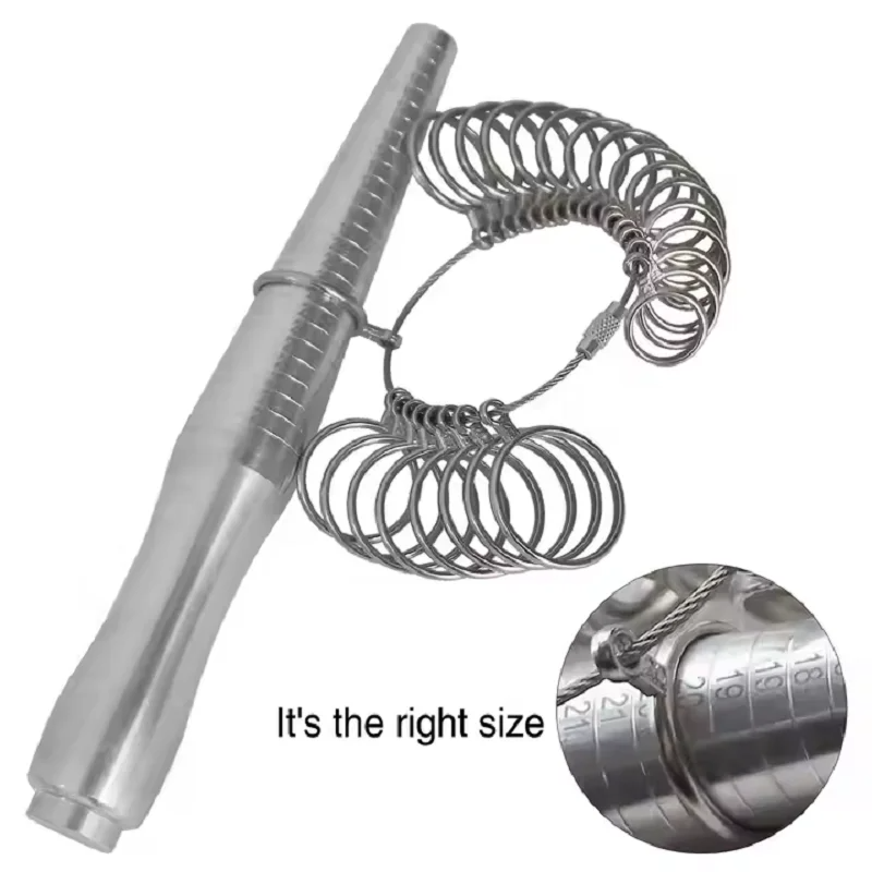 Ring Sizer Measuring Tool Mandrel Set - Alat Pengukur Ukuran Cincin Rusia dari