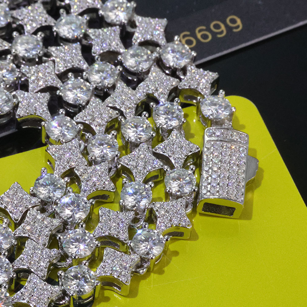 ICEBLING S925 Perak Murni Rant - Moissanite Tennis Bracelet 925 Sterling ulasan dan harga