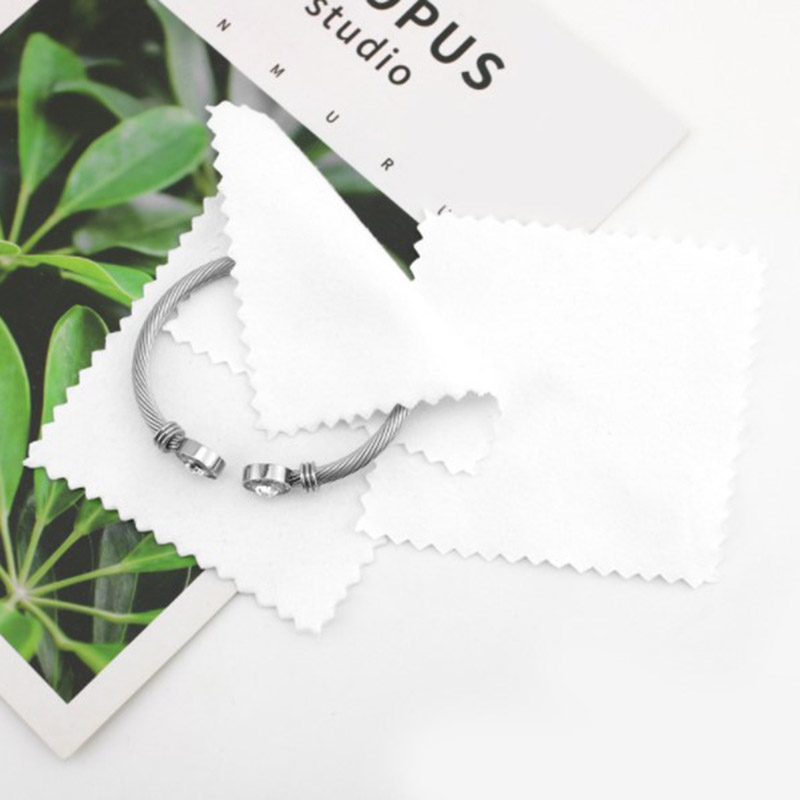 B*50 PCS/Kantong 8cm Kain Pemb - Jewelry Polishing Cloth Silver Cleaner ulasan dan harga