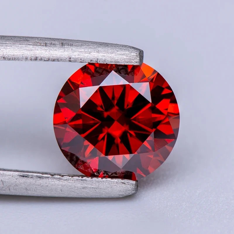 0.5~5ct Garnet Moissanite Mewa - Gra Certificate Loose Moissanite Stone ulasan dan harga