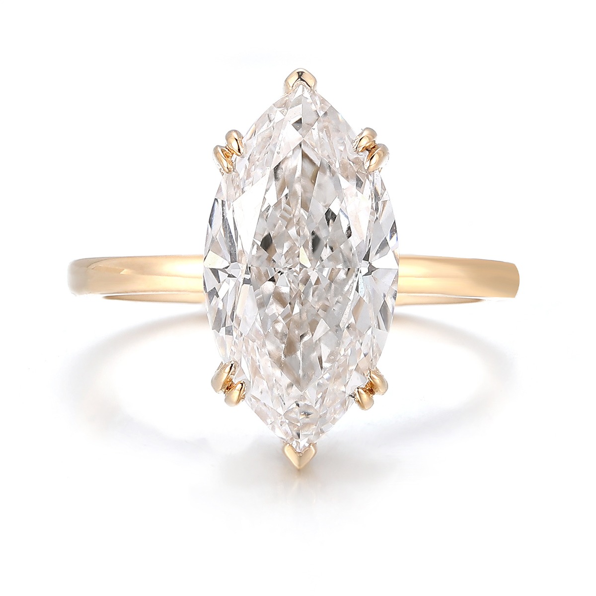 Cincin Emas 14K 18K Mewah deng - Lab Grown Diamond Ring 14K Gold ulasan dan harga
