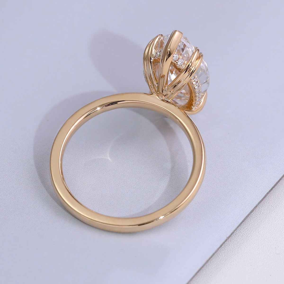 Cincin Emas 14K 18K Mewah deng - Lab Grown Diamond Ring 14K Gold ulasan dan harga