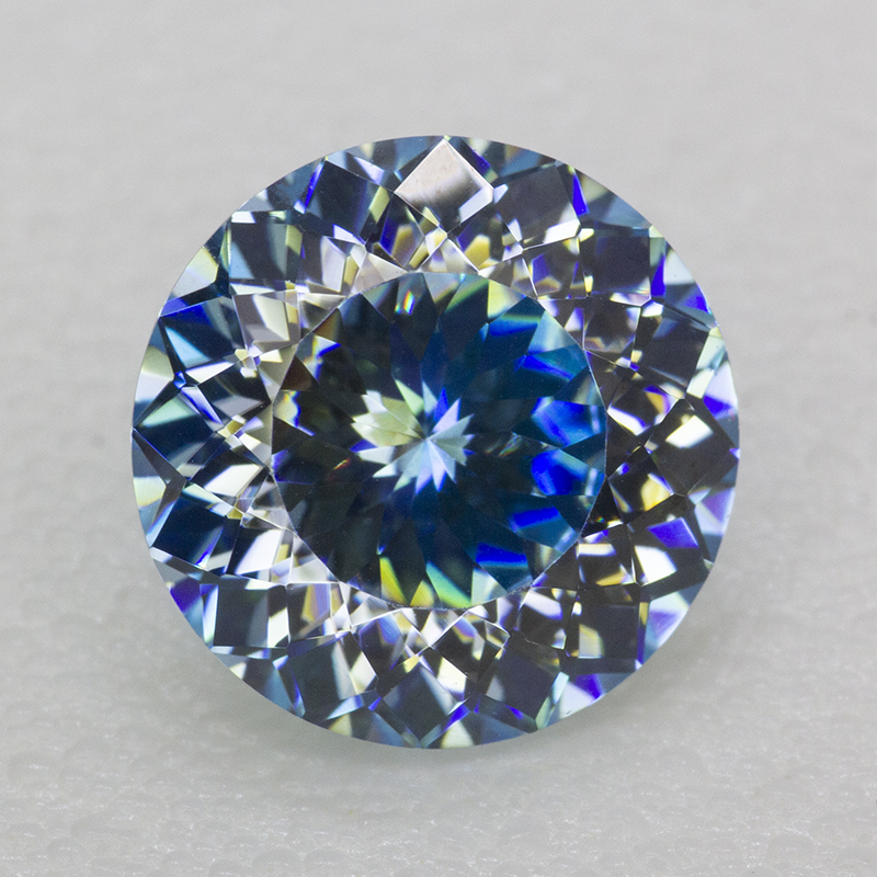 Aquamarine bundar 100 potongan - Gra Certificate Loose Moissanite Stone ulasan dan harga
