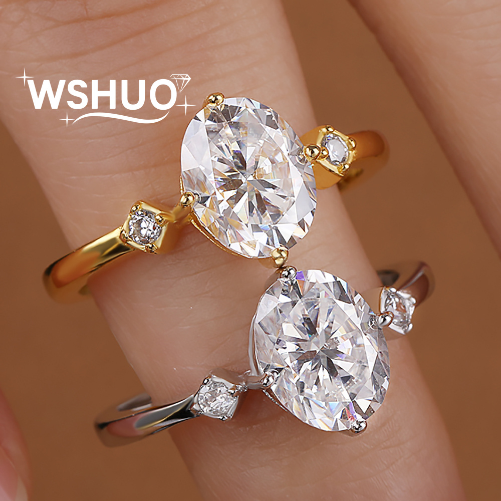 Cincin Pertunangan Moissanite  - Moissanite Engagement Ring 2 Carat D Vvs1 ulasan dan harga