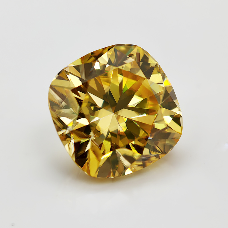 Batu Moissanite Warna Kuning L - Gra Certificate Loose Moissanite Stone ulasan dan harga