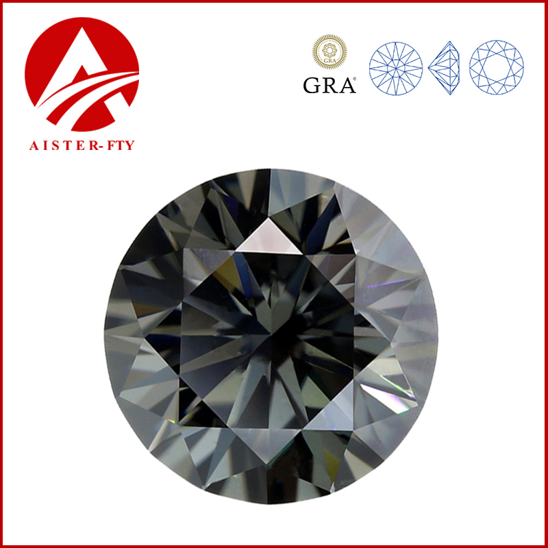 Warna abu-abu batu longgar Moi - Gra Certificate Loose Moissanite Stone ulasan dan harga