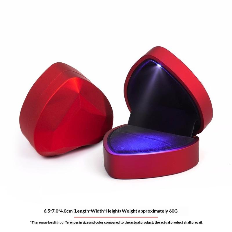 Kotak Perhiasan Beludru Mewah  - Velvet Ring Box Led Light Proposal ulasan dan harga