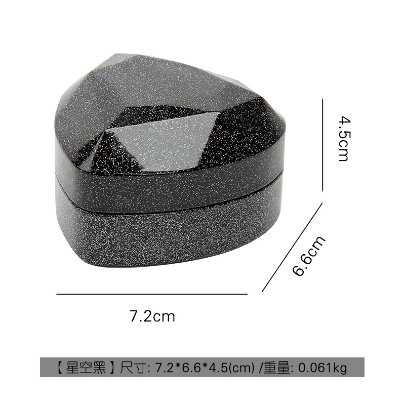 Kotak Cincin Kreatif Bentuk Ha - Velvet Ring Box Led Light Proposal ulasan dan harga