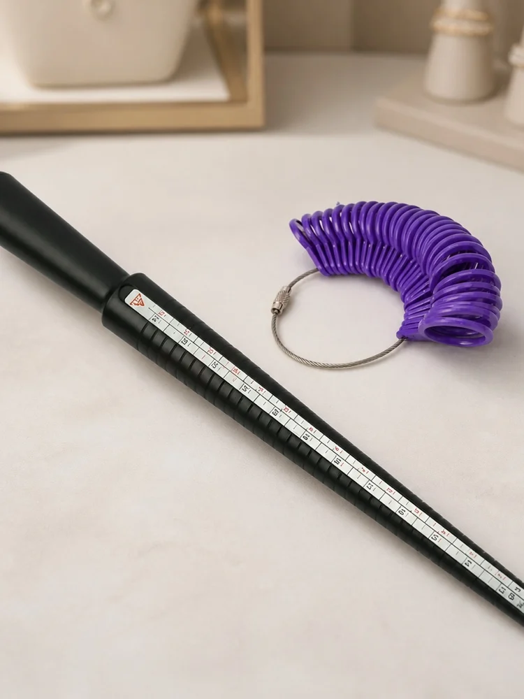 Alat Perhiasan Pengukur Ukuran - Ring Sizer Measuring Tool Mandrel Set ulasan dan harga