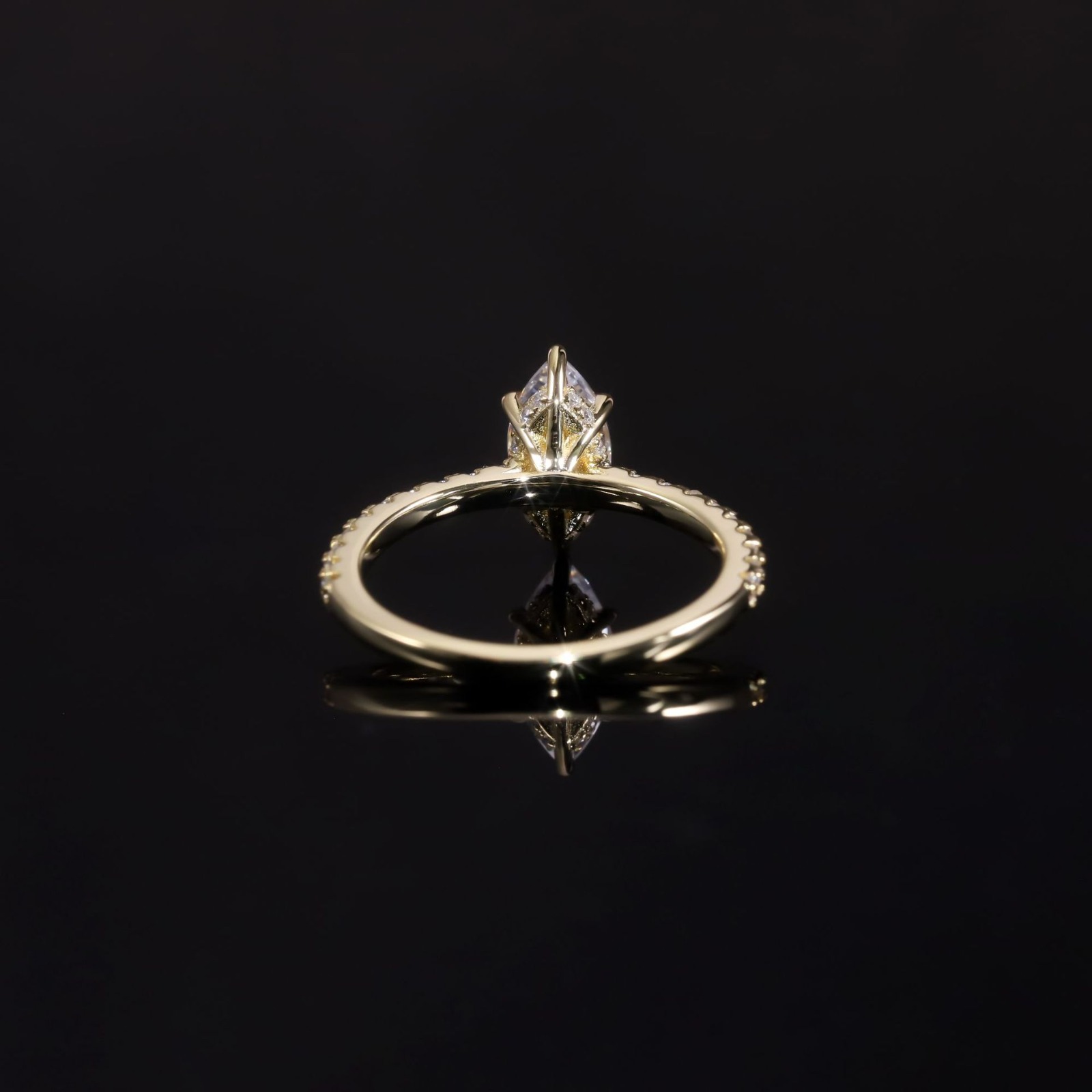 MuShan Jewelry, cincin perak 9 - Lab Grown Diamond Ring 14K Gold ulasan dan harga