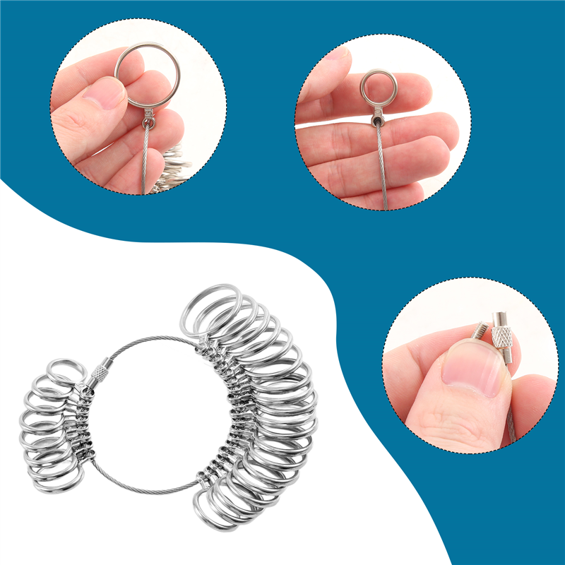 ABKJ-0-13 Set Alat Ukur Penguk - Ring Sizer Measuring Tool Mandrel Set ulasan dan harga