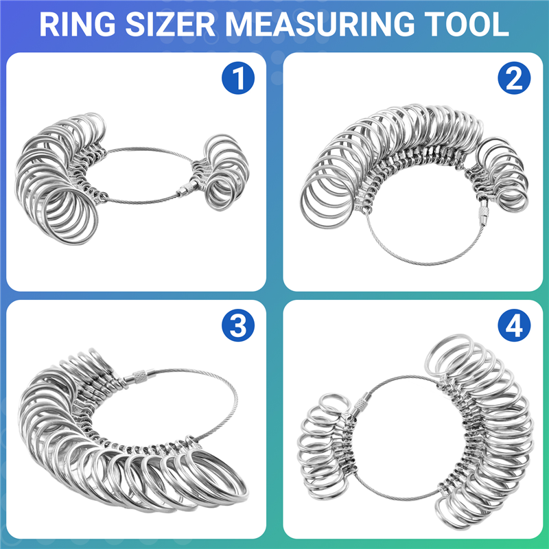 ABKJ-0-13 Set Alat Ukur Penguk - Ring Sizer Measuring Tool Mandrel Set ulasan dan harga