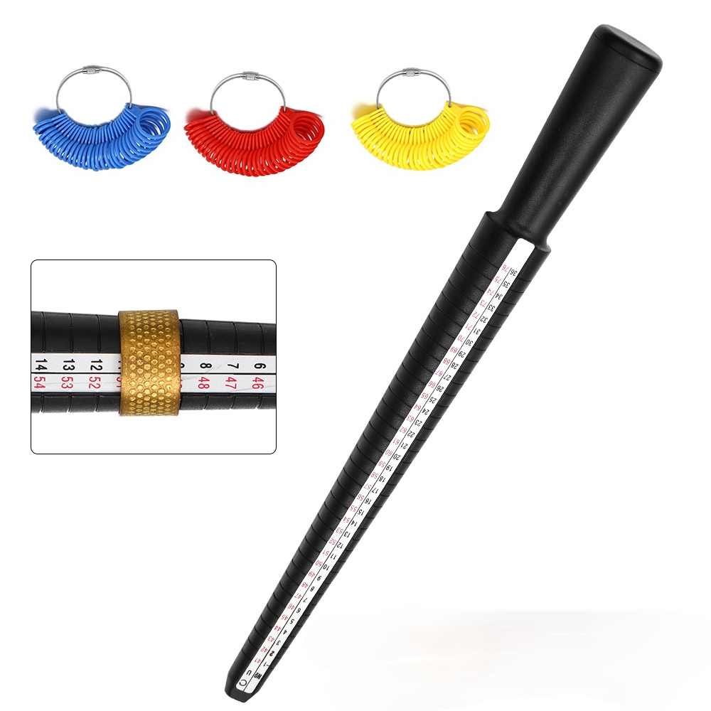 Alat perhiasan profesional cin - Ring Sizer Measuring Tool Mandrel Set ulasan dan harga
