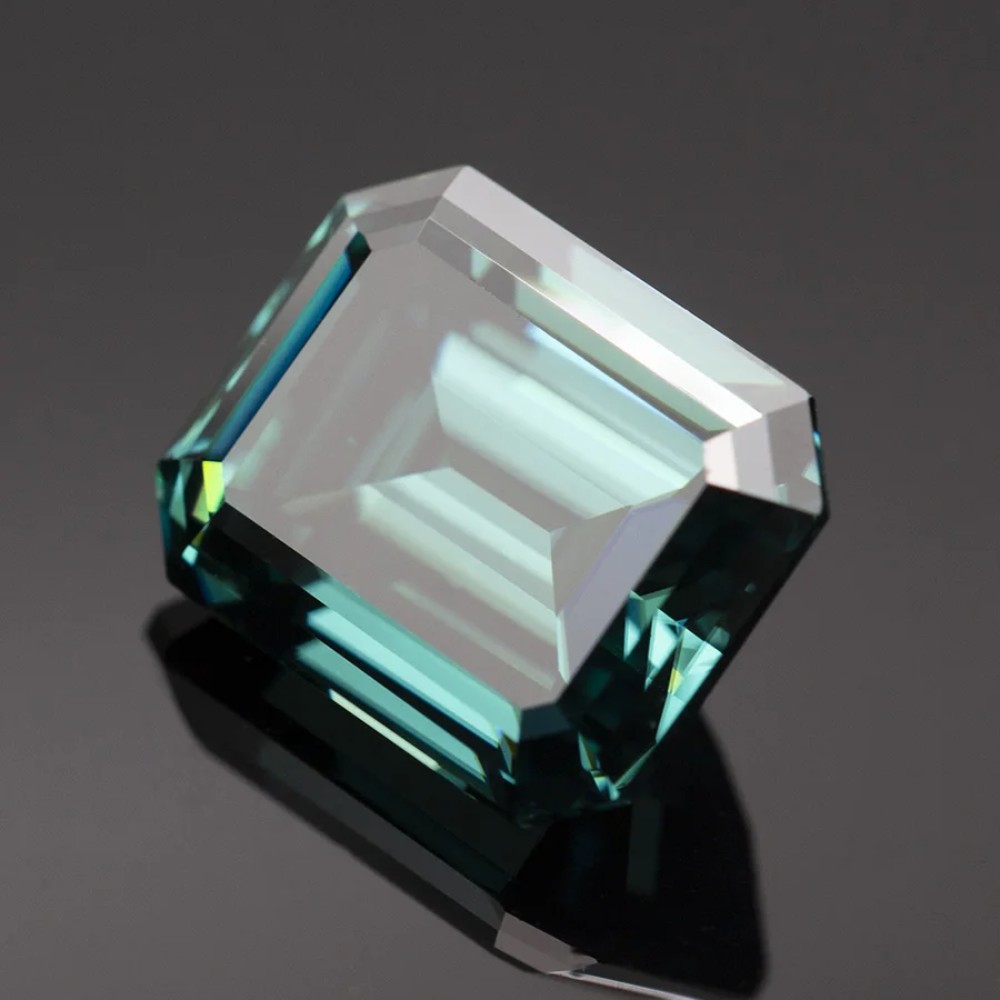 Batu Moissanite Hijau Zamrud y - Gra Certificate Loose Moissanite Stone ulasan dan harga