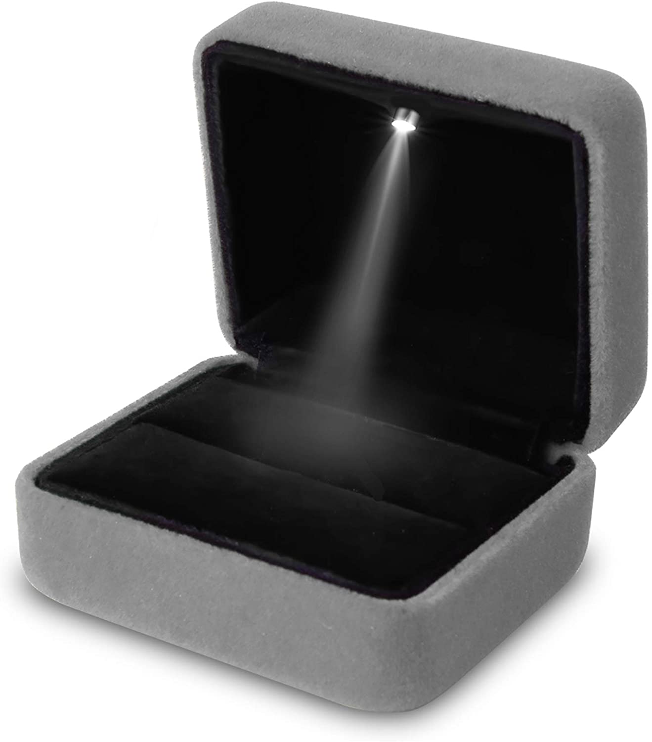 Kotak Cincin Lampu LED Beludru - Velvet Ring Box Led Light Proposal ulasan dan harga