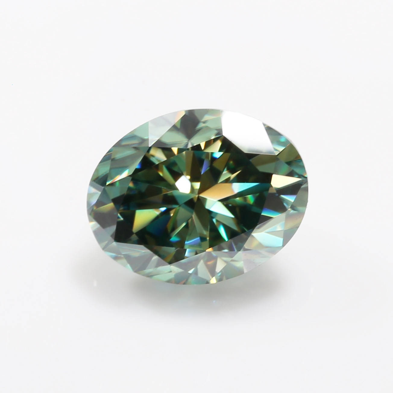 MOJY batu longgar Oval/pir/, b - Gra Certificate Loose Moissanite Stone ulasan dan harga