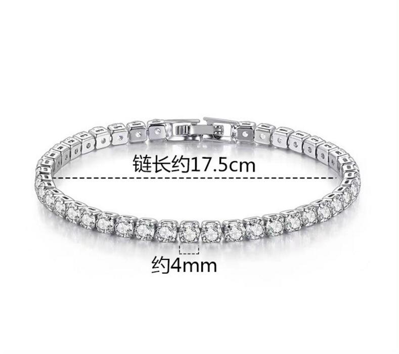 Gelang tenis Moissanite warna  - Moissanite Tennis Bracelet 925 Sterling ulasan dan harga