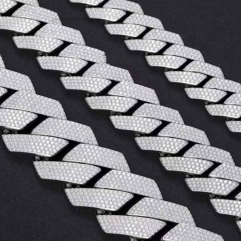 Perhiasan Mewah Bertabur Batu  - Moissanite Cuban Link Chain Iced Out ulasan dan harga