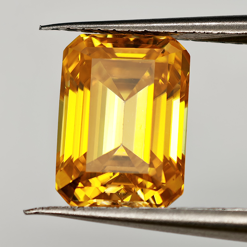 Batu Moissanite Warna Kuning E - Gra Certificate Loose Moissanite Stone ulasan dan harga