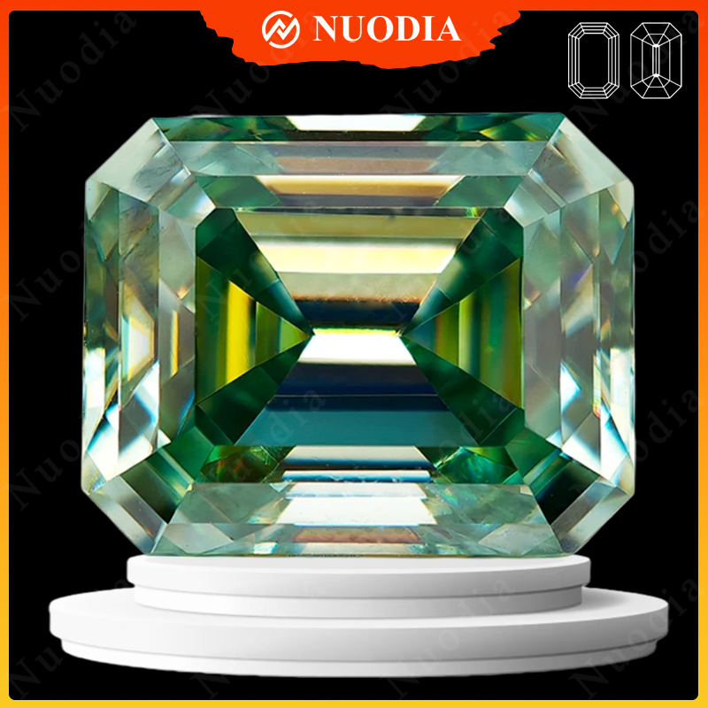 Batu Moissanite Hijau Alami Po - Gra Certificate Loose Moissanite Stone ulasan dan harga