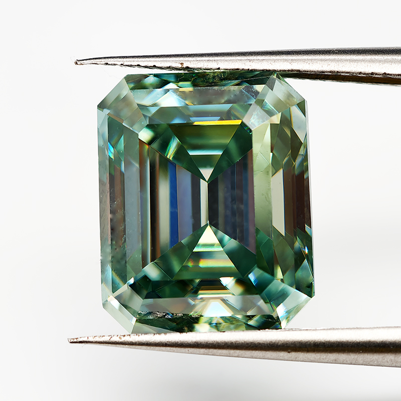 Batu Moissanite Hijau Alami Po - Gra Certificate Loose Moissanite Stone ulasan dan harga