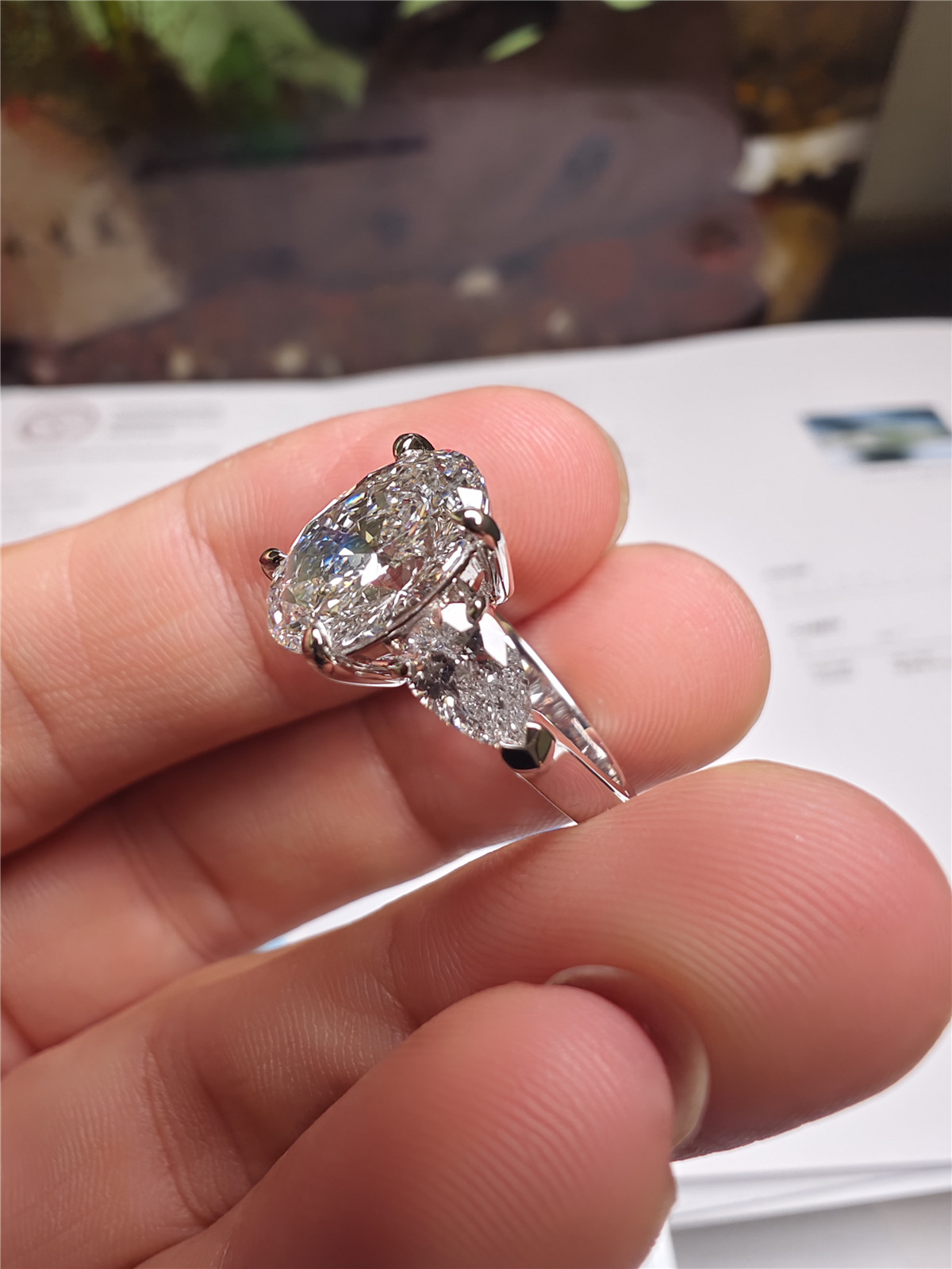 Cincin Berlian Platinum PT950  - Lab Grown Diamond Ring 14K Gold ulasan dan harga