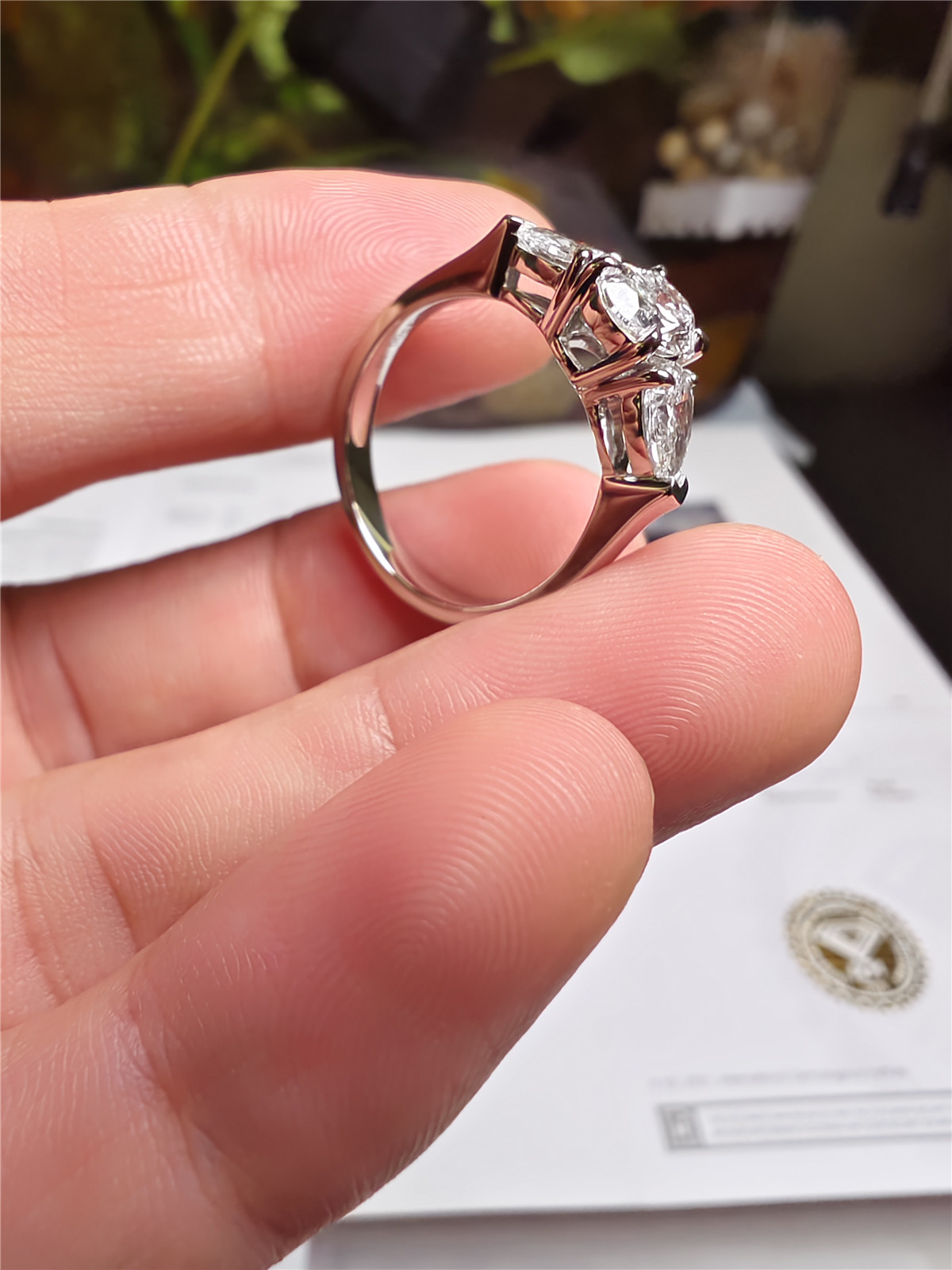 Cincin Berlian Platinum PT950  - Lab Grown Diamond Ring 14K Gold ulasan dan harga