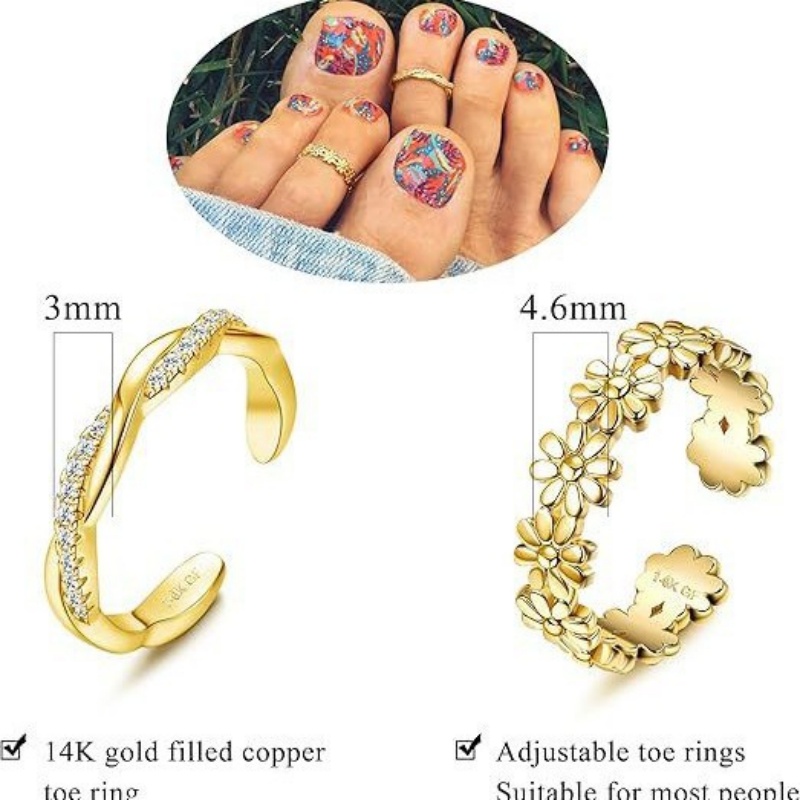 Set Dua Potong Cincin Kaki Zir - Lab Grown Diamond Ring 14K Gold ulasan dan harga
