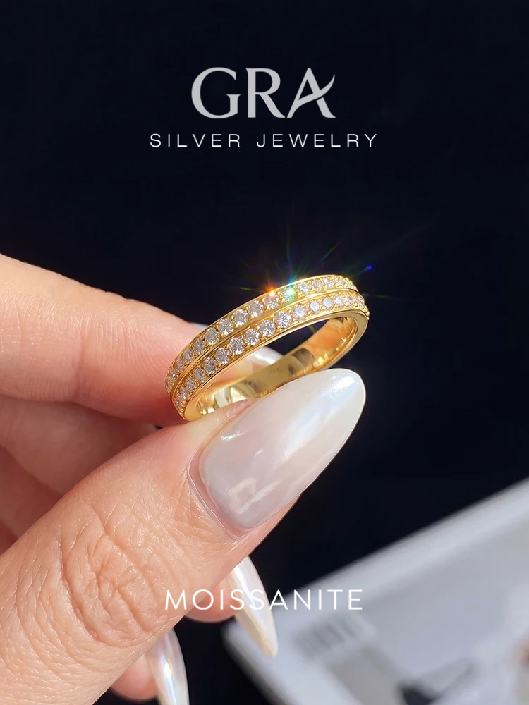 Cincin Berlian Moissanite Gand - Lab Grown Diamond Ring 14K Gold ulasan dan harga