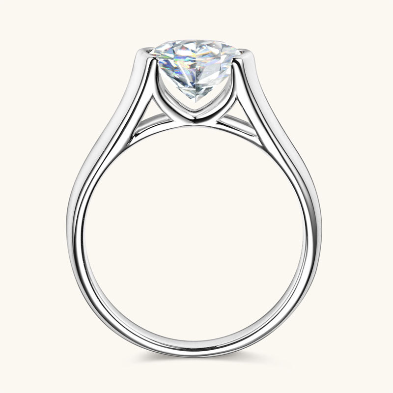 Cincin Moissanite Bulat 2 Kara - Moissanite Engagement Ring 2 Carat D Vvs1 ulasan dan harga