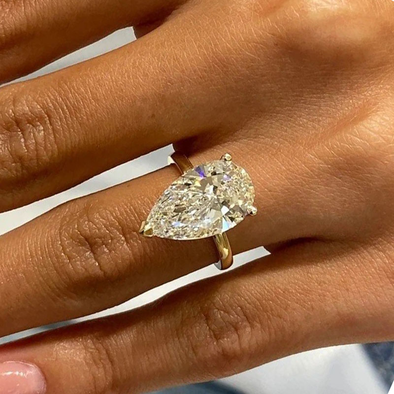 Perhiasan mewah pesanan pabrik - Lab Grown Diamond Ring 14K Gold ulasan dan harga