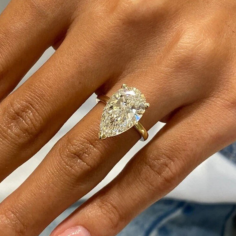 Perhiasan mewah pesanan pabrik - Lab Grown Diamond Ring 14K Gold ulasan dan harga