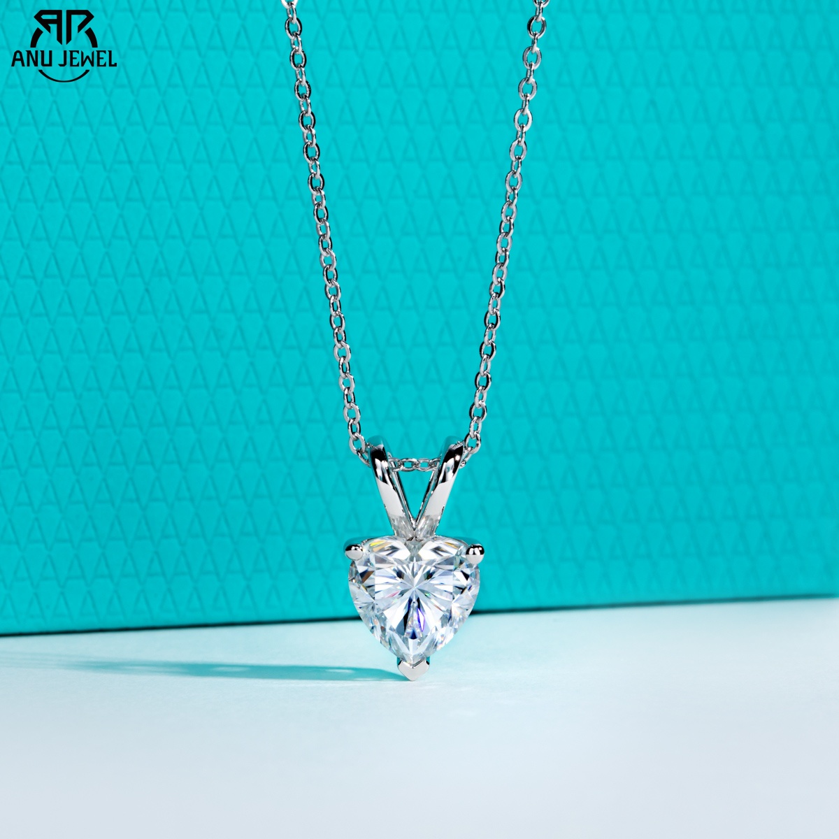 AnuJewel 2ct/3ct/4ct/5ct D War - Moissanite Pendant Necklace Solitaire ulasan dan harga