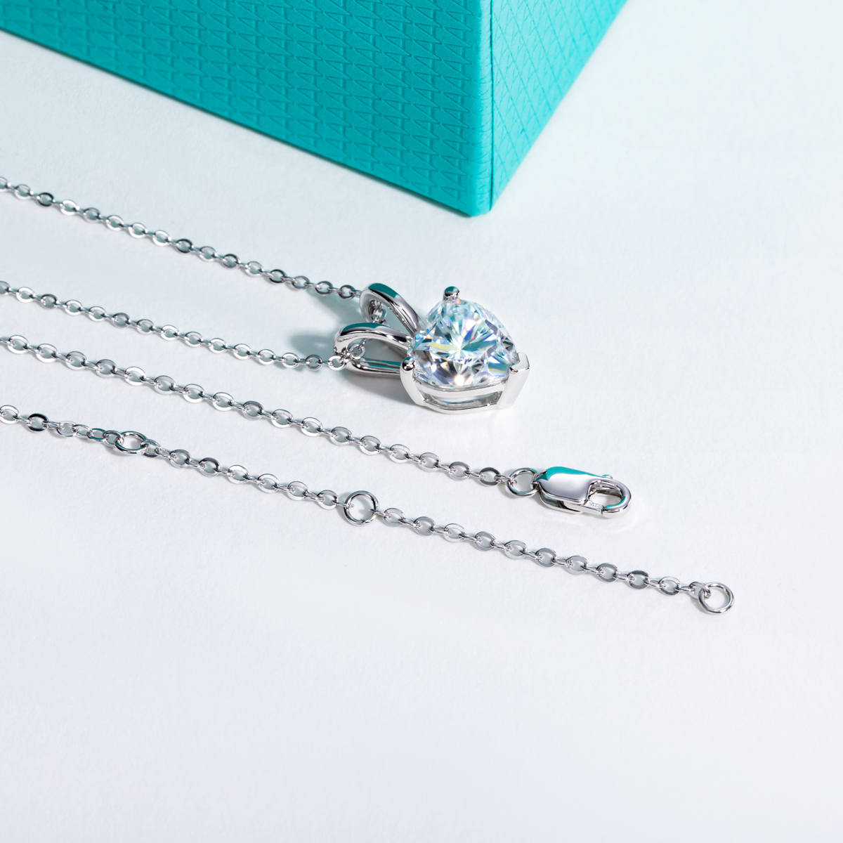 AnuJewel 2ct/3ct/4ct/5ct D War - Moissanite Pendant Necklace Solitaire ulasan dan harga