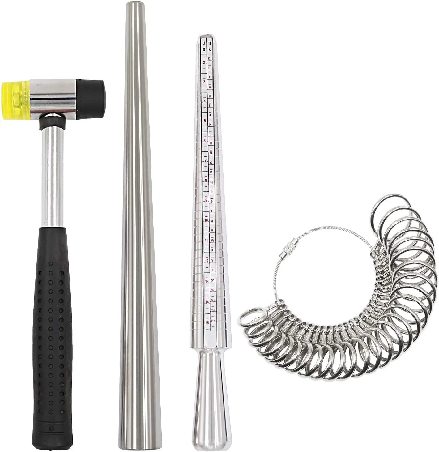 Alat Pengukur Ukuran Cincin, M - Ring Sizer Measuring Tool Mandrel Set ulasan dan harga