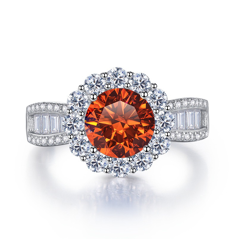 Cincin Perak Sterling S925 den - Moissanite Engagement Ring 2 Carat D Vvs1 ulasan dan harga