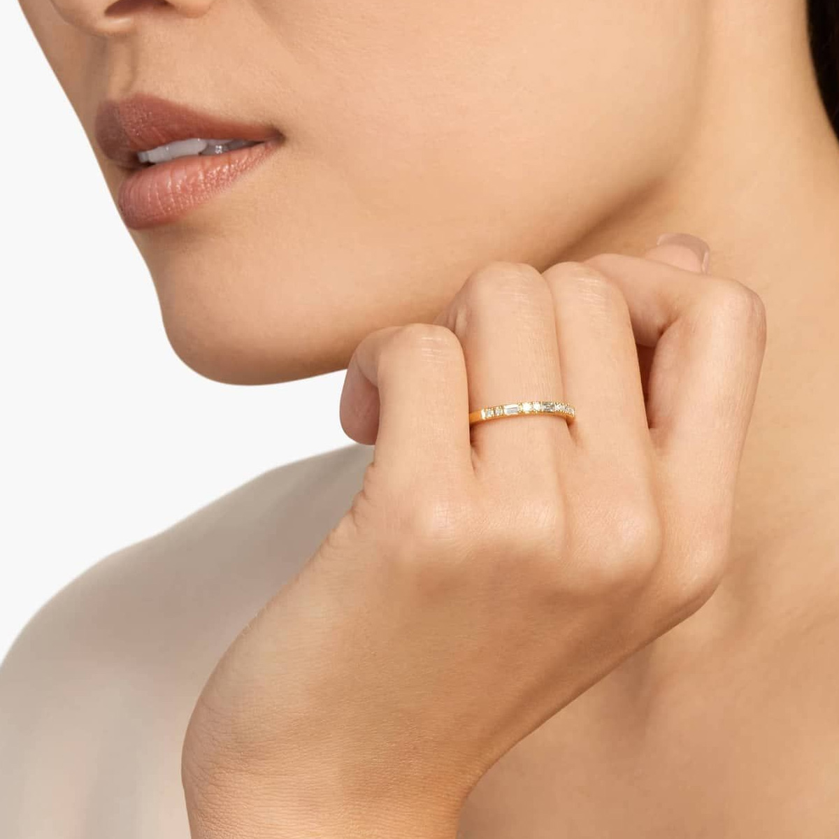Cincin Emas Kuning 9K/14K/18K  - Lab Grown Diamond Ring 14K Gold ulasan dan harga