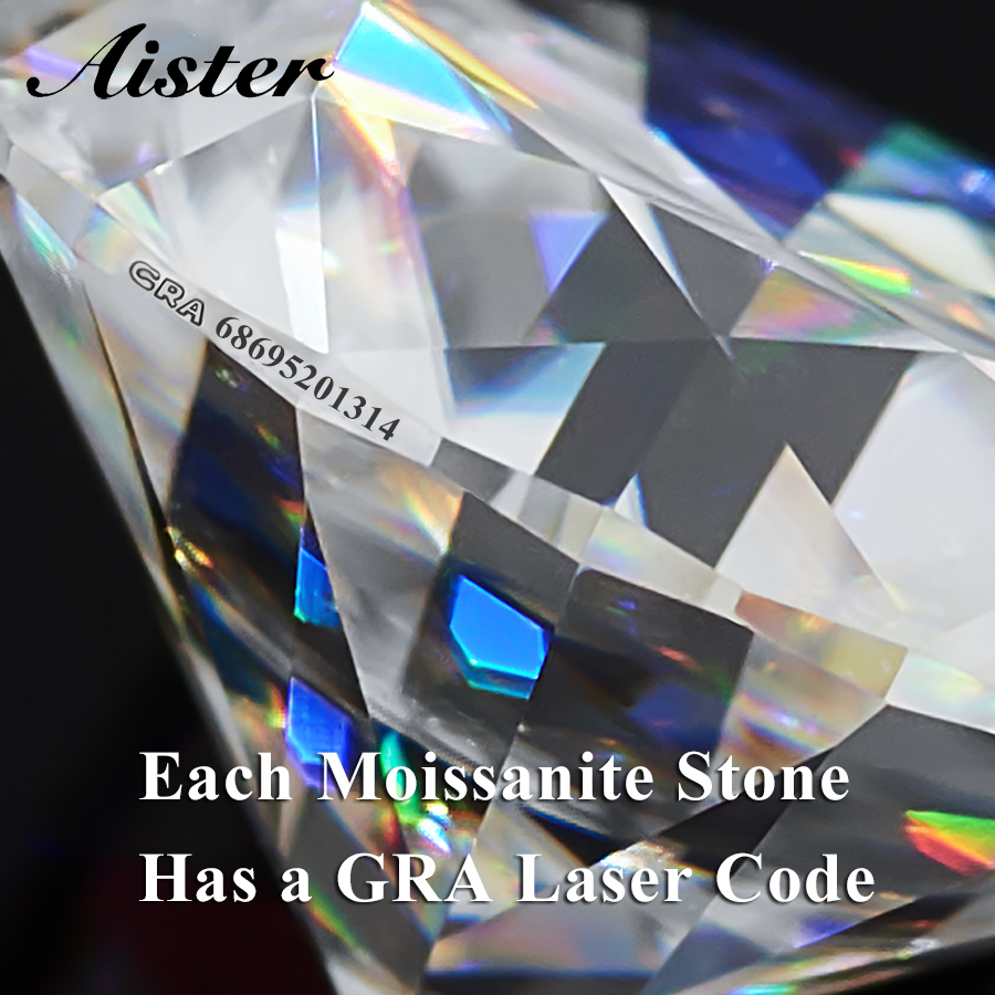 Batu permata longgar Moissanit - Gra Certificate Loose Moissanite Stone ulasan dan harga