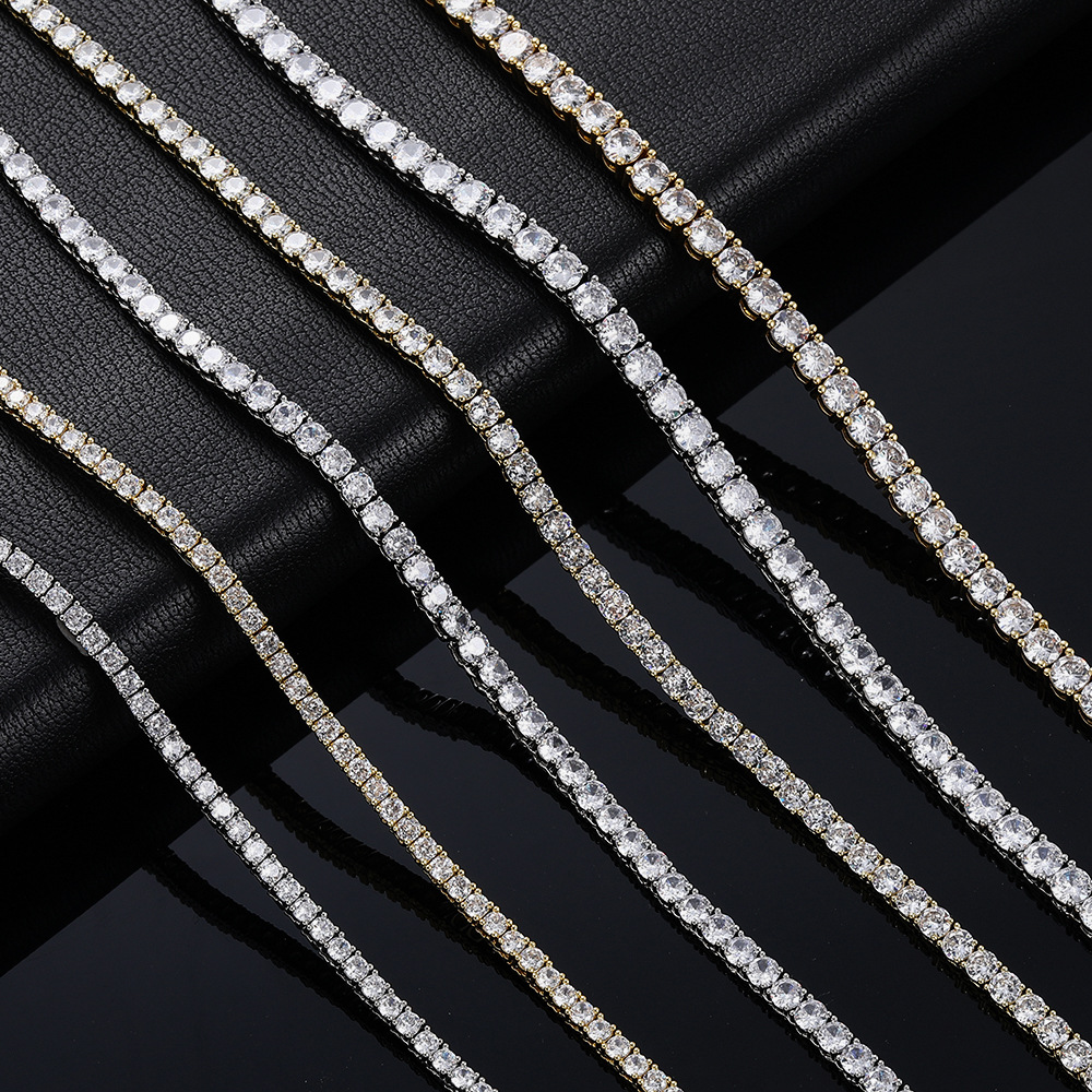 Kalung Tenis Moissanite 2-6mm  - Moissanite Tennis Bracelet 925 Sterling ulasan dan harga