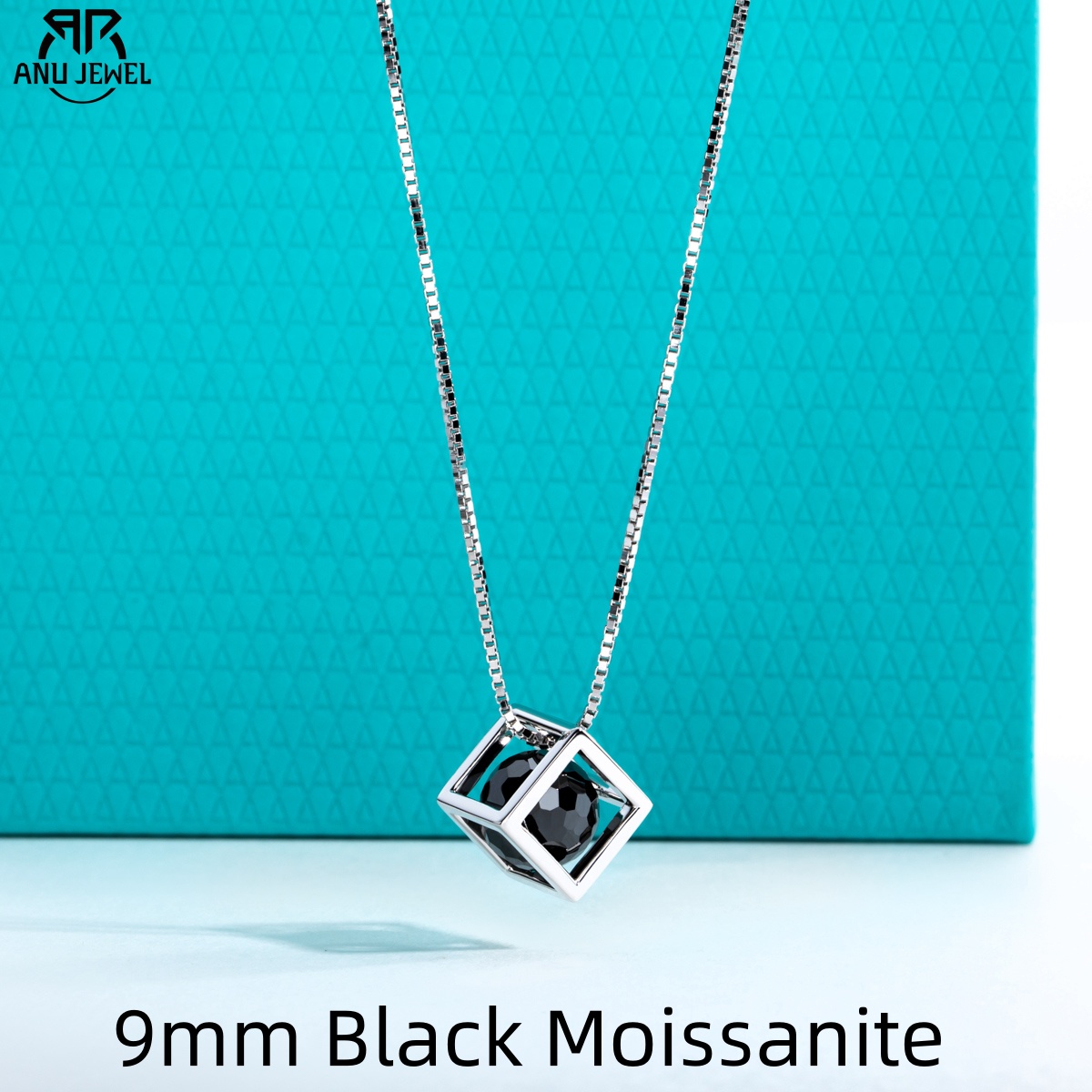 AnuJewel 8Mm 4ct Potongan Bula - Moissanite Pendant Necklace Solitaire ulasan dan harga