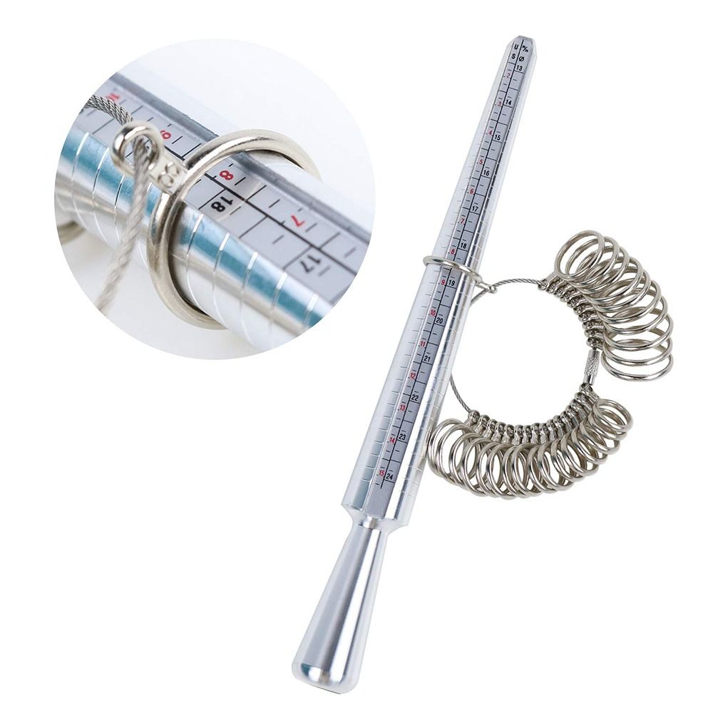 Set Alat Pengukur Ukuran Cinci - Ring Sizer Measuring Tool Mandrel Set ulasan dan harga