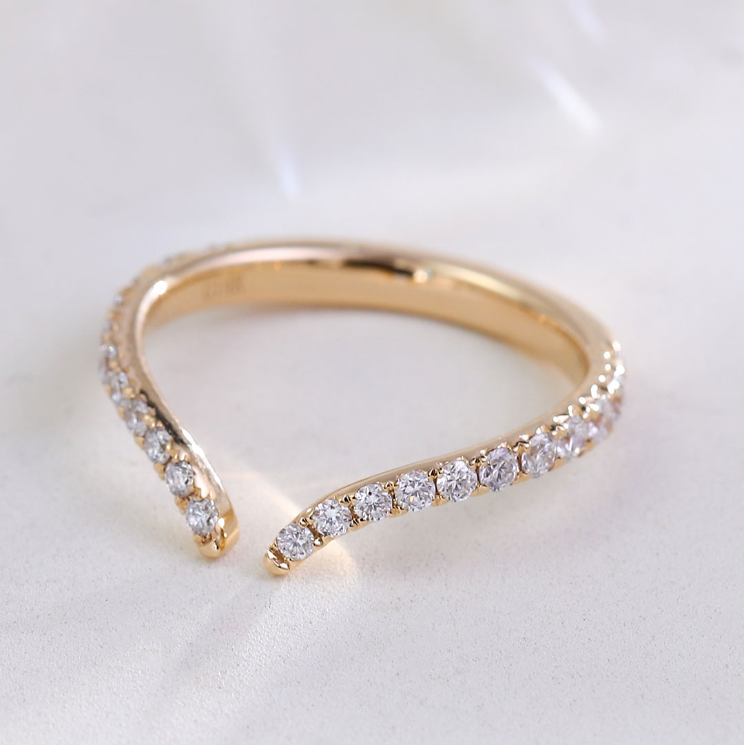 Cincin Minimalis Provence Emas - Lab Grown Diamond Ring 14K Gold ulasan dan harga