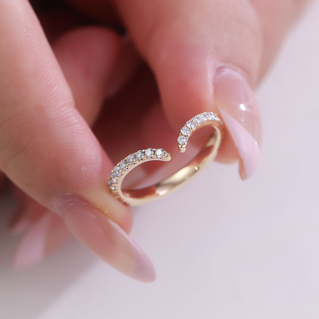 Cincin Minimalis Provence Emas - Lab Grown Diamond Ring 14K Gold ulasan dan harga