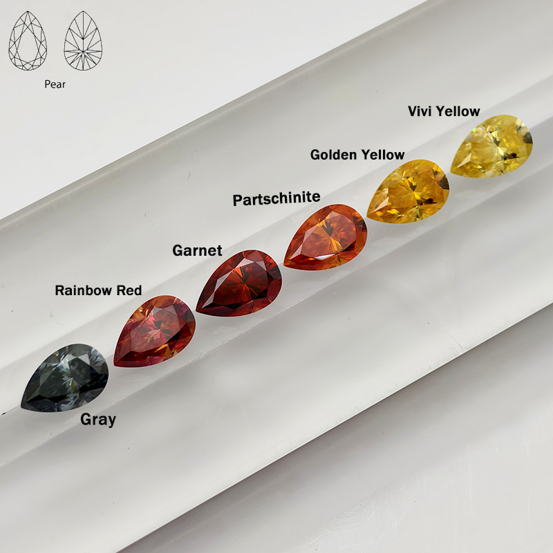 Batu Moissanite Potongan Pir W - Gra Certificate Loose Moissanite Stone ulasan dan harga