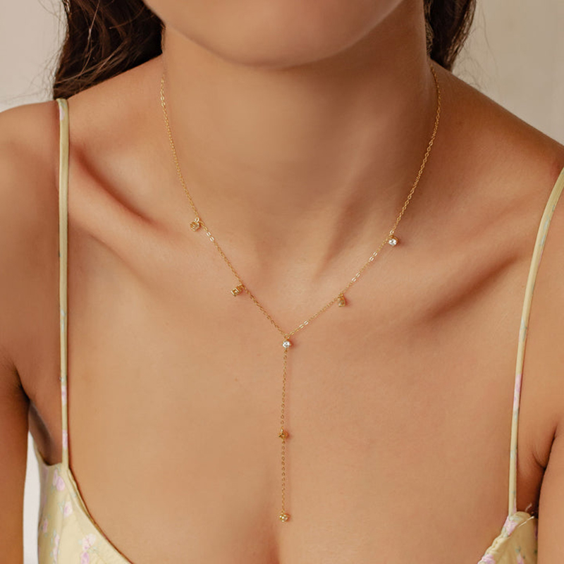 Anziw kalung rantai Moissanite - Moissanite Pendant Necklace Solitaire ulasan dan harga
