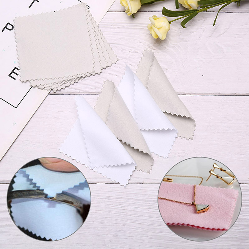 50 Buah Kain Pembersih Perhias - Jewelry Polishing Cloth Silver Cleaner ulasan dan harga